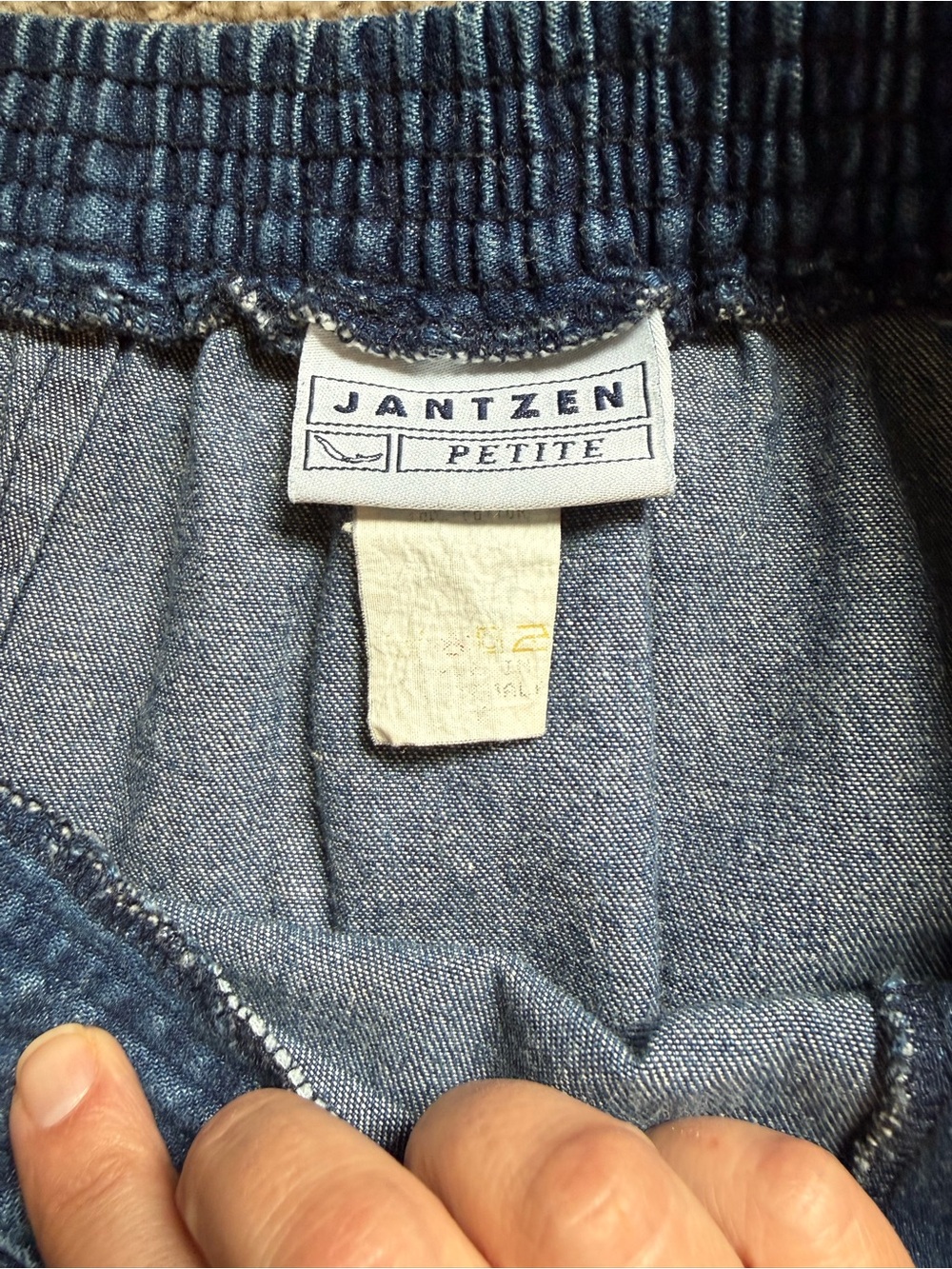 Jantzen denim maxi skirt - vintage - Picture 4 of 6